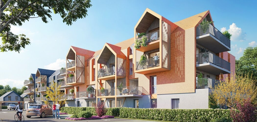 Programme immobilier neuf Sémaphore - Honfleur : Appartements T1–T3 et maisons T4 avec terrasses, jardins privatifs et proximité Vieux Bassin (14600) - Référence : 14520