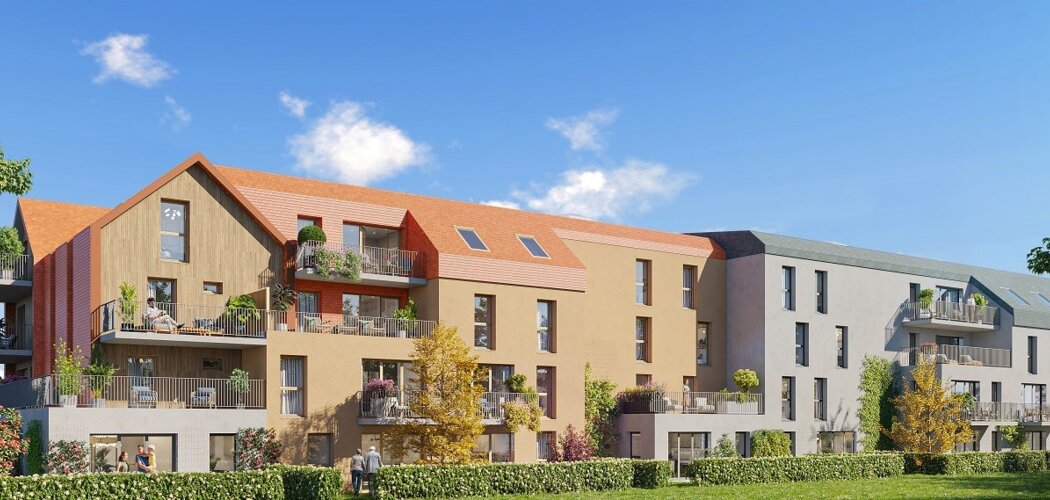 Programme immobilier neuf Sémaphore - Honfleur : Appartements T1–T3 et maisons T4 avec terrasses, jardins privatifs et proximité Vieux Bassin (14600) - Référence : 14520