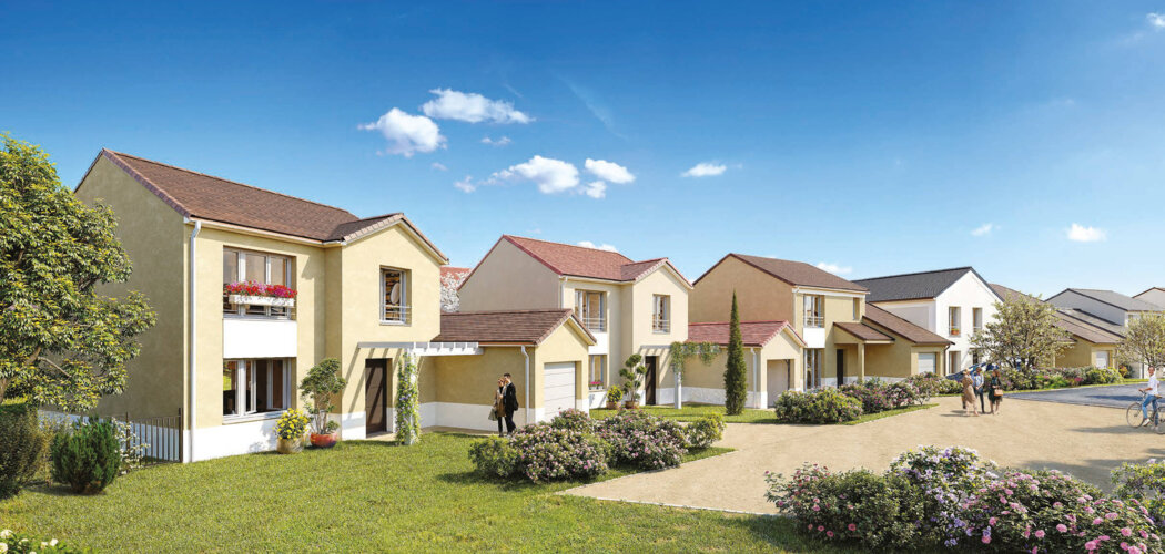 Programme immobilier neuf Domaine des Longs Champs - Houdan maisons neuves proche centre et Transilien N (78550) - Référence : 16390