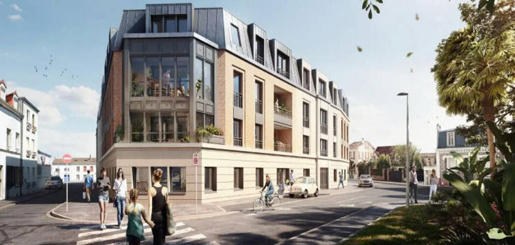 Programme immobilier neuf LES JARDINS SCHOELCHER -  TR1 LIBRE - Houilles : Appartements et maisons avec balcons, jardins et Prêt à Taux Zéro en plein cœur de ville (78800) - Référence : 5578