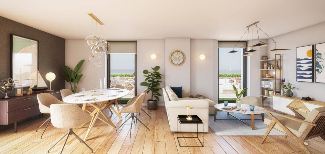 Programme immobilier neuf La Fregate - Houlgate vue mer en première ligne (14510) - Référence : 17004