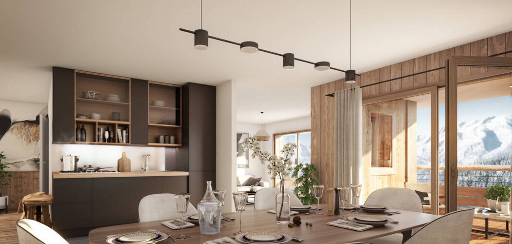 Programme immobilier neuf Inspiration - Huez : Appartements T2–T5 avec terrasses, parking sécurisé et proximité quartier du Vieil Alpes (38750) - Référence : 14788