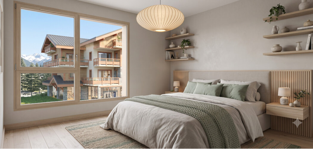 Programme immobilier neuf Inspiration - Huez : Appartements T2–T5 avec terrasses, parking sécurisé et proximité quartier du Vieil Alpes (38750) - Référence : 14788