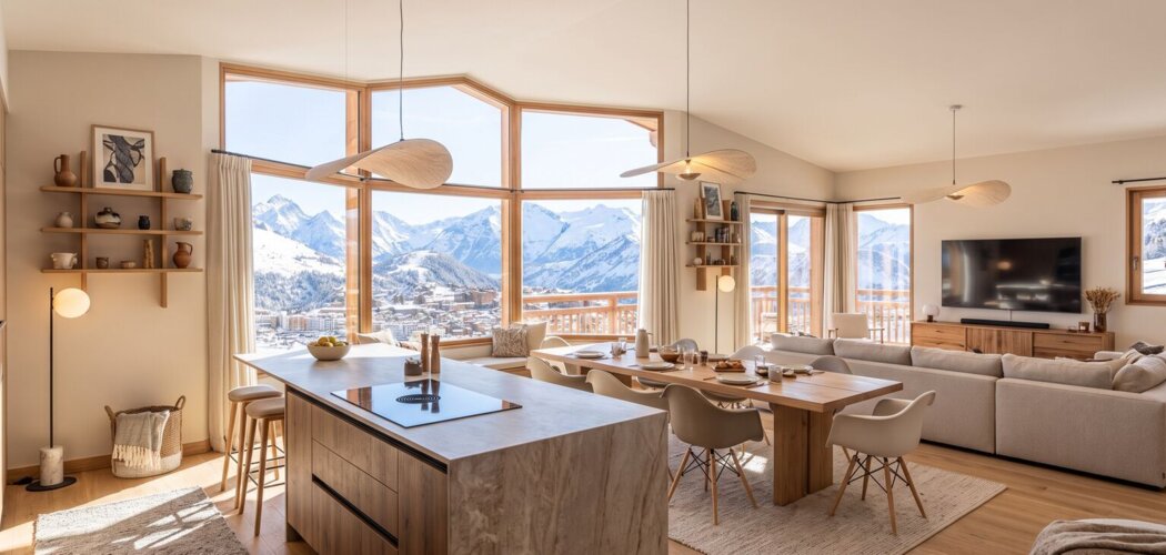 Programme immobilier neuf Icone - Huez proche des pistes et de la télécabine Alpe Express (38750) - Référence : 18510