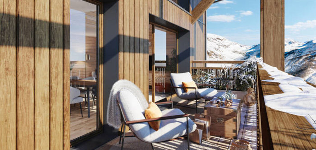 Programme immobilier neuf 1860 - Huez, résidence neuve et proximité Palais des Sports en cœur de station (38750) - Référence : 15394