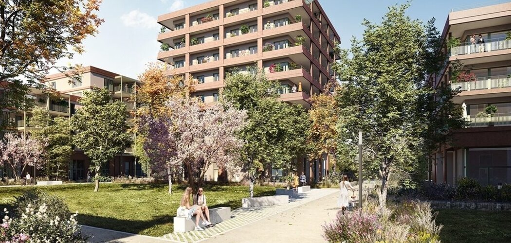 Programme immobilier neuf JARDIN DES EAUX VIVES -  Huningue : appartements neufs du 2 au 5 pièces au pied du parc des Eaux Vives (68330) - Référence : 15382