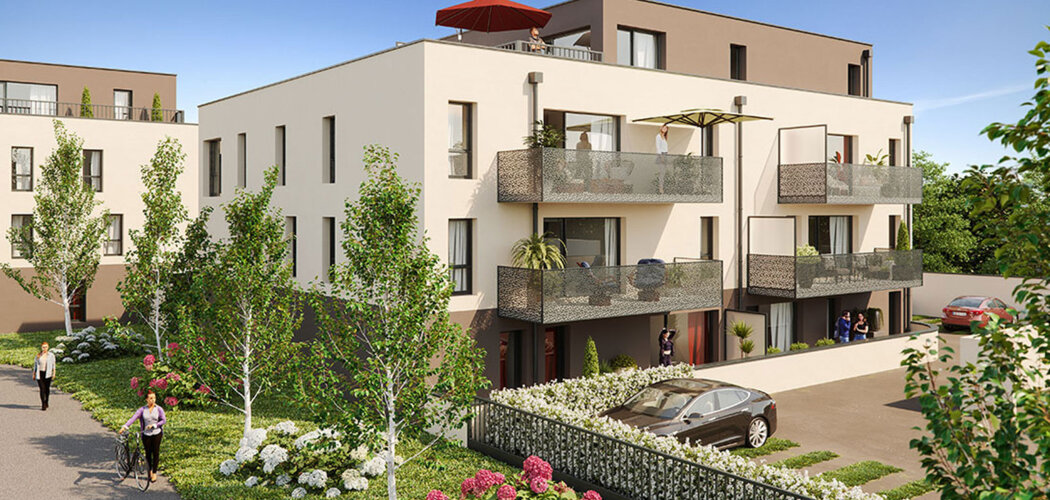 Programme immobilier neuf Mélisande - Ifs : appartements neufs du 2 au 4 pièces en cœur de bourg (14123) - Référence : 14458