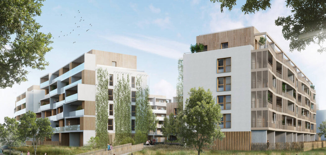 Programme immobilier neuf L'HELIONE - Illkirch-Graffenstaden l’écoquartier Prairies du Canal proche de Strasbourg (67400) - Référence : 10925