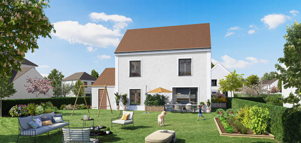 Programme immobilier neuf Villas d'Isles - Isles-lès-Villenoy : maisons neuves 4 et 5 pièces à 13 min de Chessy Marne-la-Vallée (77450) - Référence : 16020