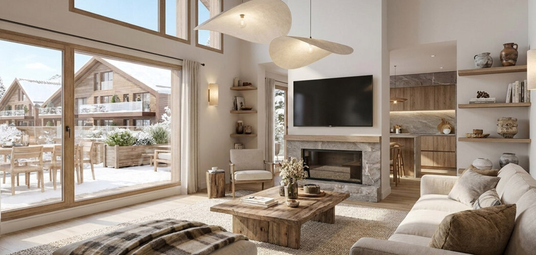 Programme immobilier neuf Alpen Lodge - Isola station village appartements montagne accès pistes et vues (06420) - Référence : 17224
