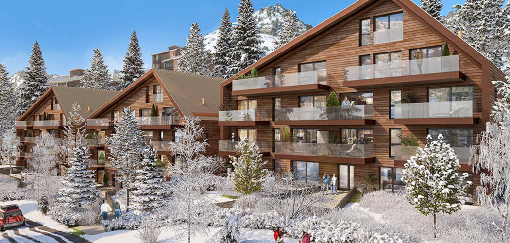 Programme immobilier neuf Alpen Lodge - Isola station village appartements montagne accès pistes et vues (06420) - Référence : 17224