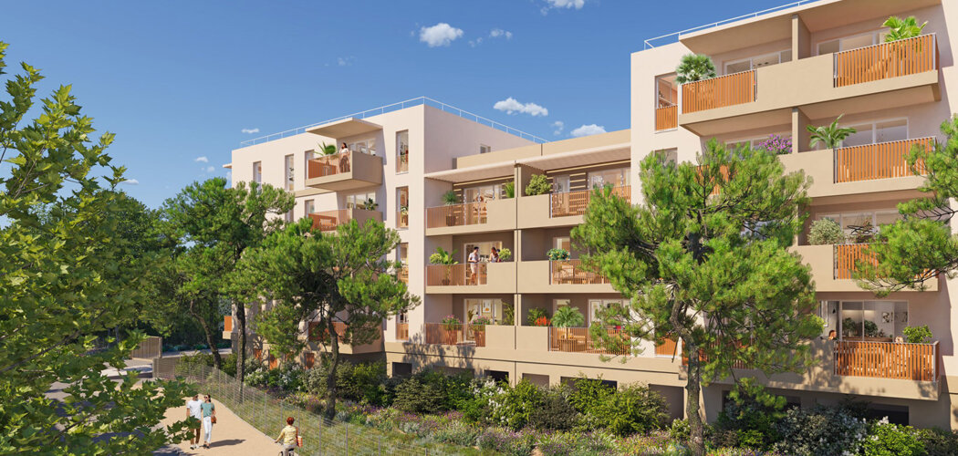 Programme immobilier neuf COEUR PINEDE - Istres au centre d’un espace boisé classé (13800) - Référence : 16761