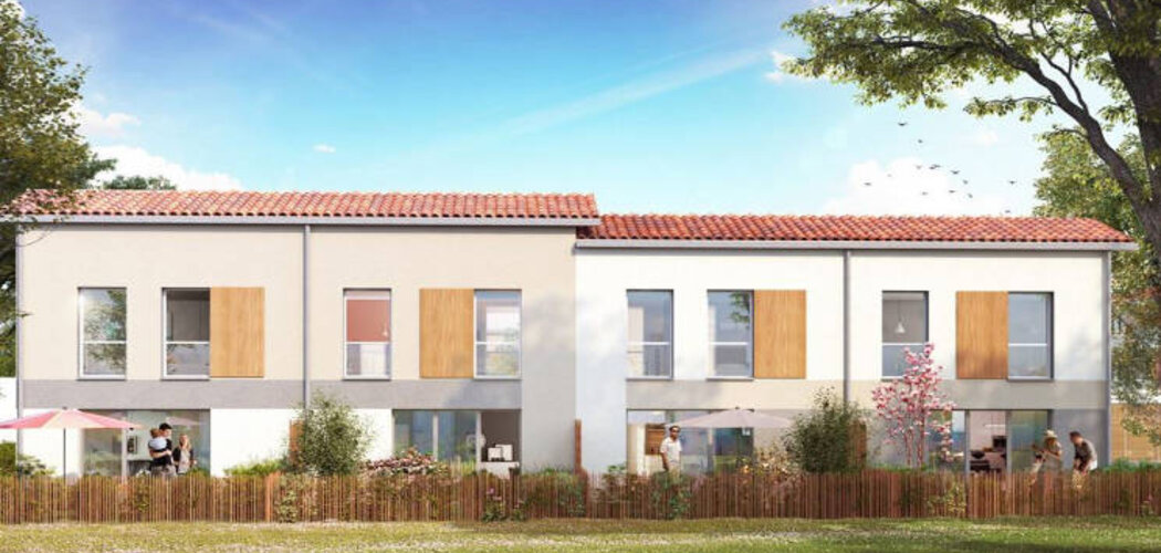 Programme immobilier neuf DOLCE VILLA - Izon : Maisons T2–T3 avec jardins, terrasses et sécurité à 500 mètres de la mairie (33450) - Référence : 4695