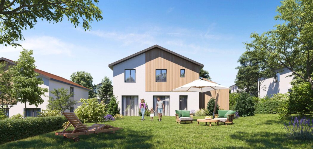 Programme immobilier neuf Le Hameau de Matthieu - Jarrie : appartements et maisons neuves à 15 min de Grenoble (38560) - Référence : 11225