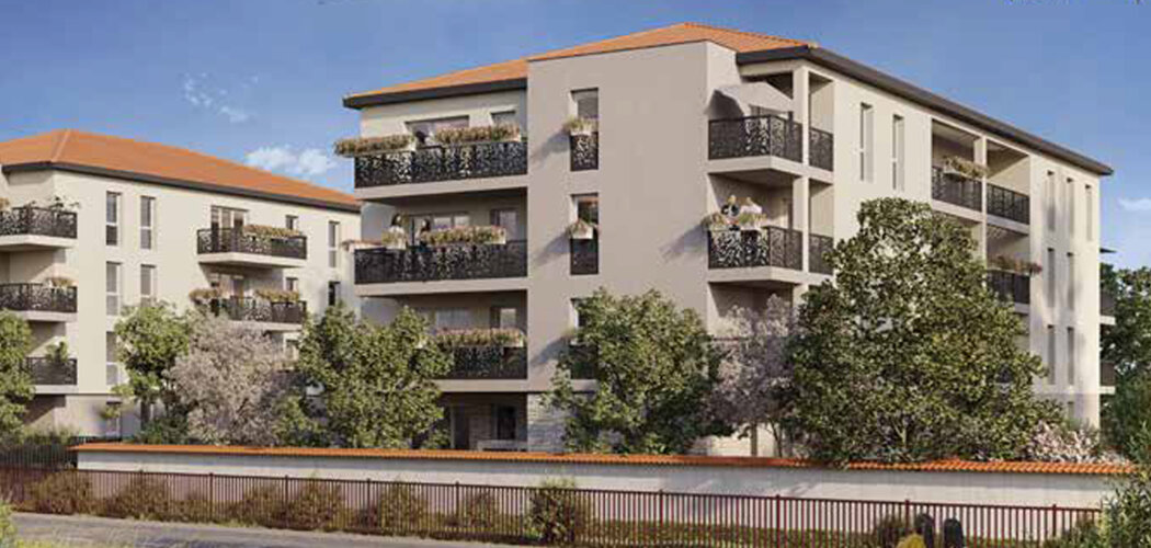 Programme immobilier neuf Le Clos des Amandiers - Jassans-Riottier quartier résidentiel à deux pas du centre et bus (01480) - Référence : 14295