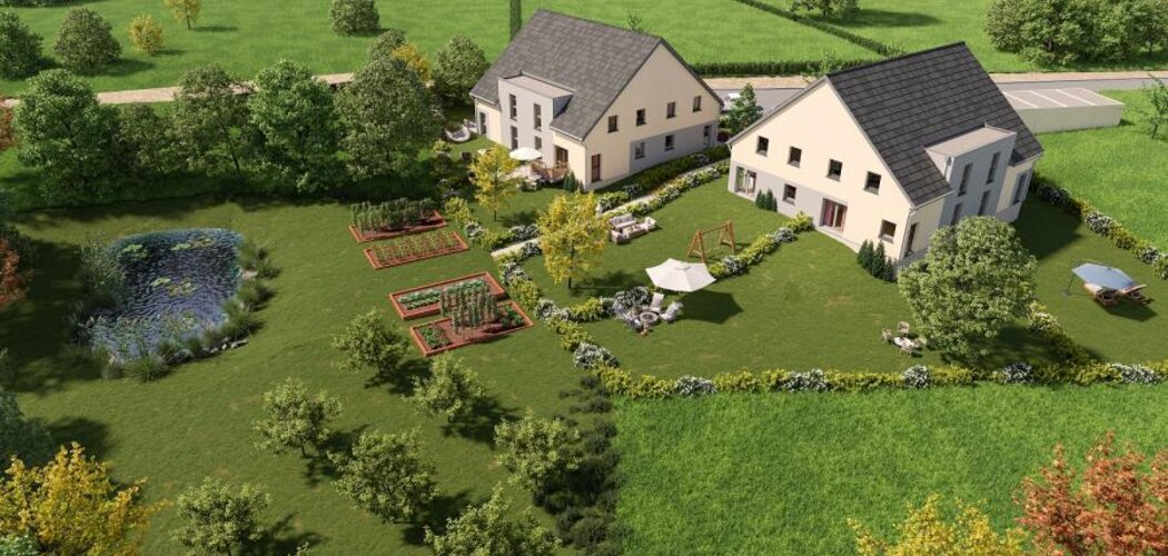 Programme immobilier neuf Les Carrés RUISS'O - Jettingen cadre naturel paisible et verdoyant (68130) - Référence : 7926