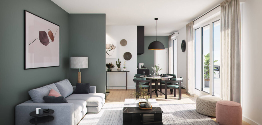 Programme immobilier neuf Haute Rive - Joinville-le-Pont : appartements neufs du studio au 5 pièces à 6 min du RER A (94340) - Référence : 14895