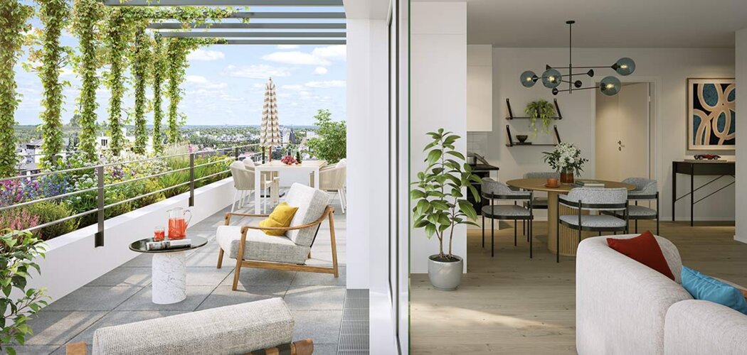 Programme immobilier neuf Coeur de Ville - Joué-lès-Tours : appartements neufs du 2 au 5 pièces proche centre et tramway (37300) - Référence : 15347