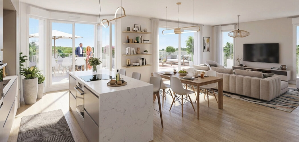 Programme immobilier neuf Les Terrasses de l’Hautil - Jouy-le-Moutier résidence neuve proche forêt de l’Hautil (95280) - Référence : 16135
