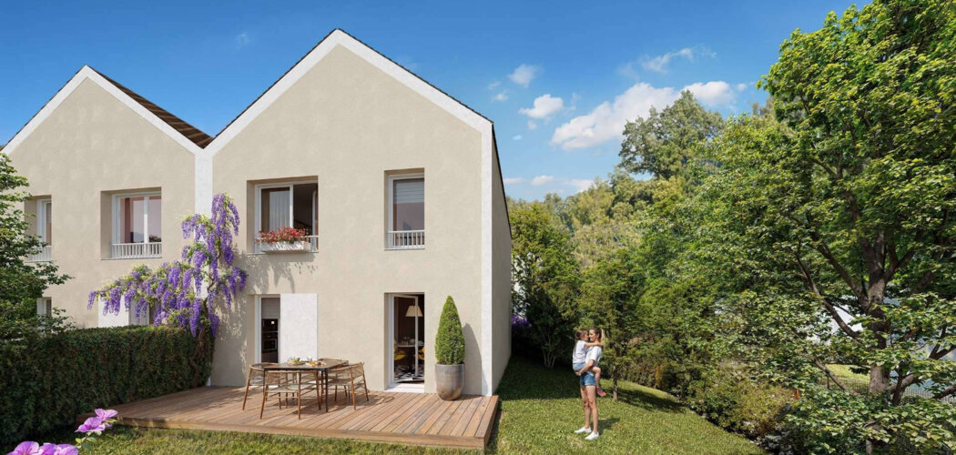 Programme immobilier neuf Le Clos des Rougeux - Jouy-le-Moutier secteur Rougeux proche écoles et centre-ville (95280) - Référence : 16583
