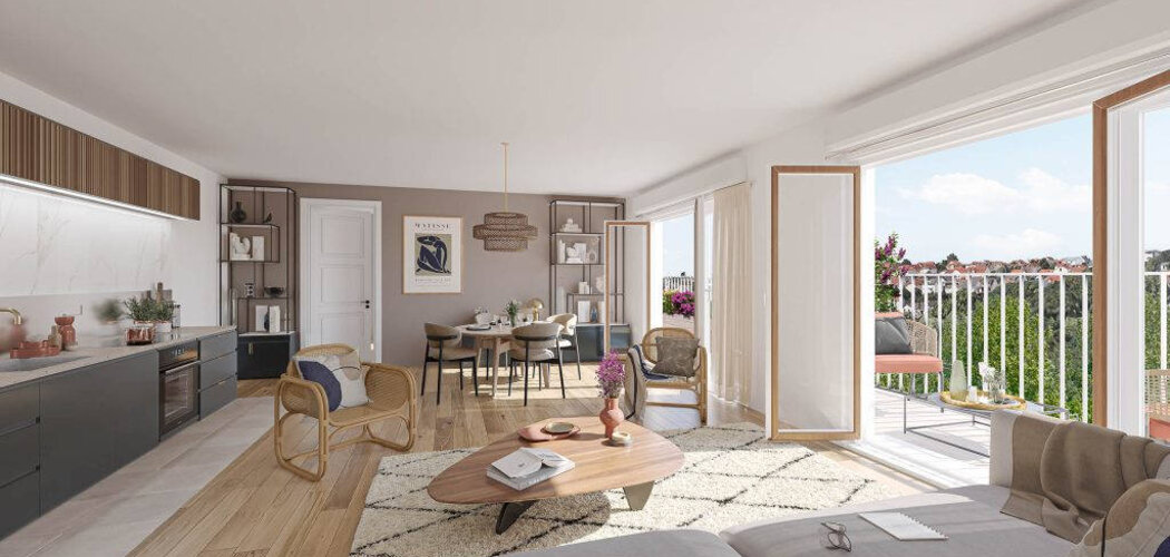 Programme immobilier neuf Les Terrasses du Saule Blanc - Juvisy Sur Orge : appartements neufs du 2 au 4 pièces proche gare RER C et D (91260) - Référence : 15422