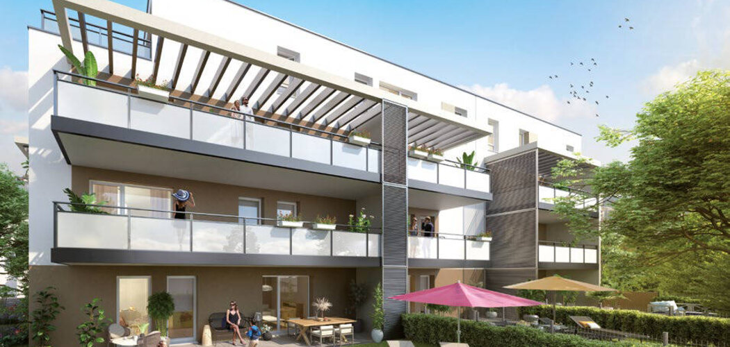 Programme immobilier neuf VIRTUO - Kingersheim : Appartements T2–T4 avec terrasses, parking sécurisé et proximité centre-ville (68260) - Référence : 7169