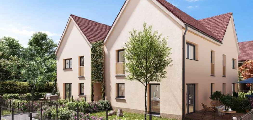 Programme immobilier neuf LES CARRES CECILE - Krautergersheim aux portes de Strasbourg en 20 min (67880) - Référence : 9435
