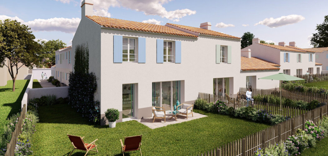Programme immobilier neuf Le Domaine des Corsaires - L'Épine, maisons neuves à 50 m de l'Océan sur île de Noirmoutier (85740) - Référence : 15984
