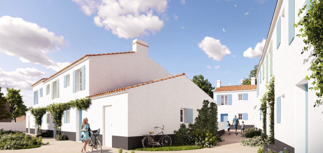 Programme immobilier neuf Le Domaine des Corsaires - L'Épine, maisons neuves à 50 m de l'Océan sur île de Noirmoutier (85740) - Référence : 15984