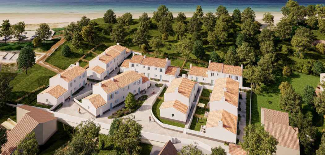 Programme immobilier neuf Le Domaine des Corsaires - L'Épine, maisons neuves à 50 m de l'Océan sur île de Noirmoutier (85740) - Référence : 15984