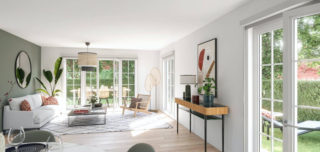 Programme immobilier neuf QUARTIER DE LA ROSERAIE - L'Hay-les-Roses : Appartements studio–T5 avec suites parentales, parking et jardins privatifs aux portes de la Roseraie (94240) - Référence : 14306