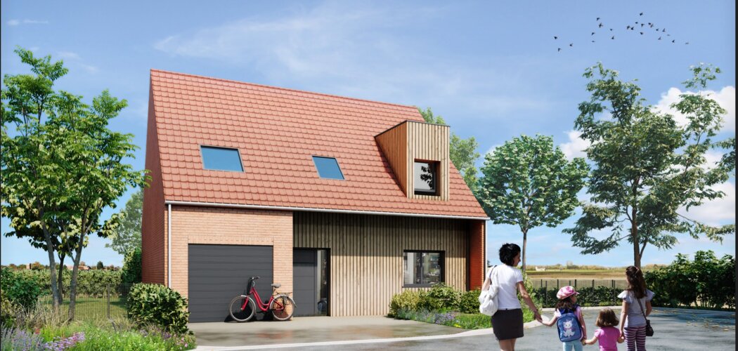 Programme immobilier neuf Le Hameau des Weppes - La Bassée maison dans  Weppes (59480) - Référence : 10878