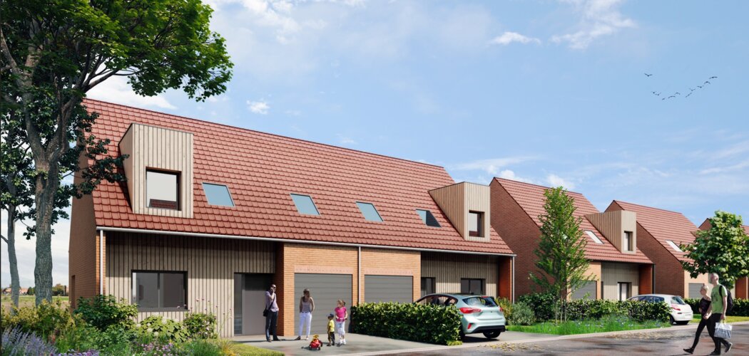Programme immobilier neuf Le Hameau des Weppes - La Bassée maison dans  Weppes (59480) - Référence : 10878
