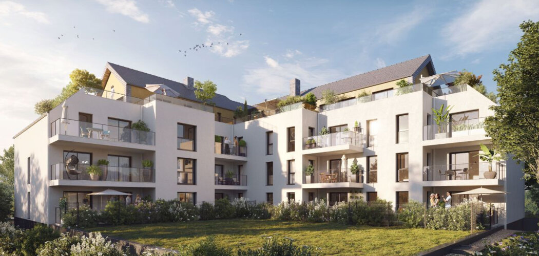 Programme immobilier neuf LA BELLE MÉTAIRIE - La-Chapelle-des-Fougeretz : appartements neufs du 2 au 4 pièces proche étang du Matelon (35520) - Référence : 15313