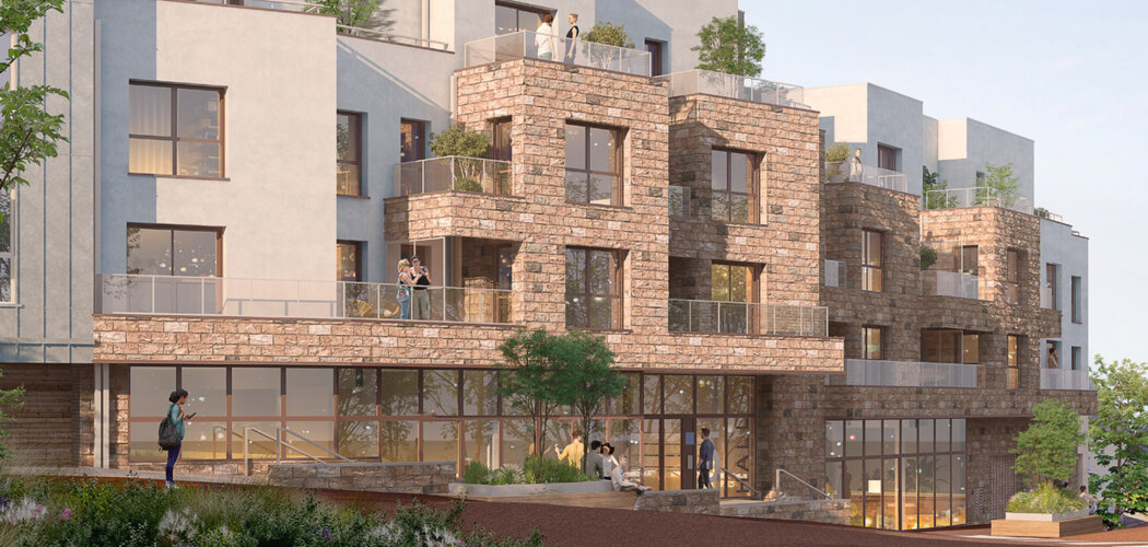 Programme immobilier neuf AMBRE - La Chapelle-des-Fougeretz cœur de ville Place Eugène Choux (35520) - Référence : 13980