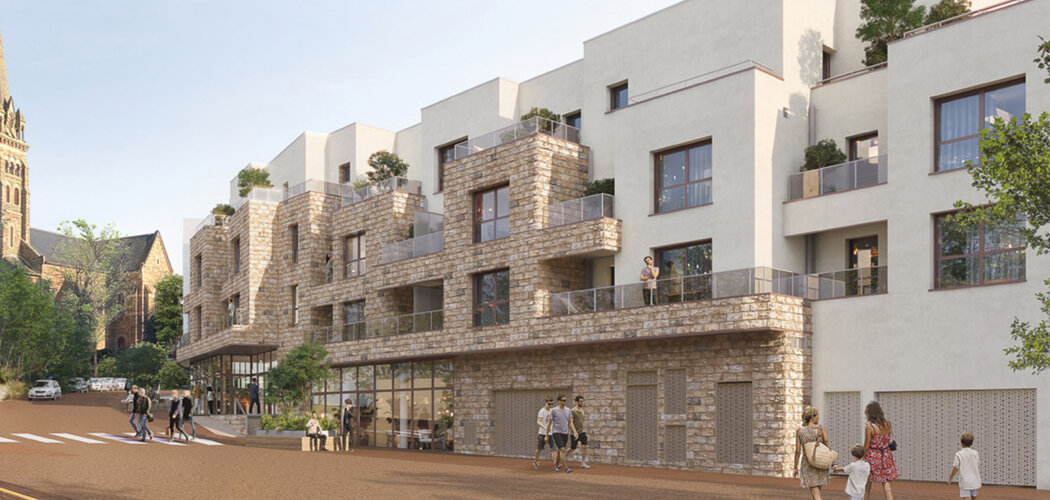 Programme immobilier neuf AMBRE - La Chapelle-des-Fougeretz cœur de ville Place Eugène Choux (35520) - Référence : 13980