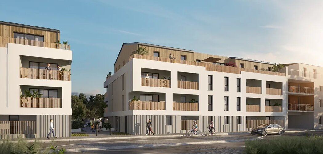 Programme immobilier neuf BOBOURG - La Chapelle-sur-Erdre : 28 appartements neufs du studio au 4 pièces en cœur de ville (44240) - Référence : 14889