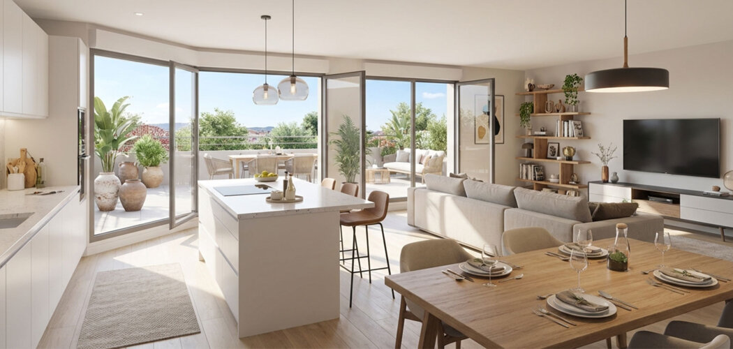 Programme immobilier neuf LES BALCONS DE JADE - La Chialas résidence neuve au pied du Grésivaudan (38570) - Référence : 14137