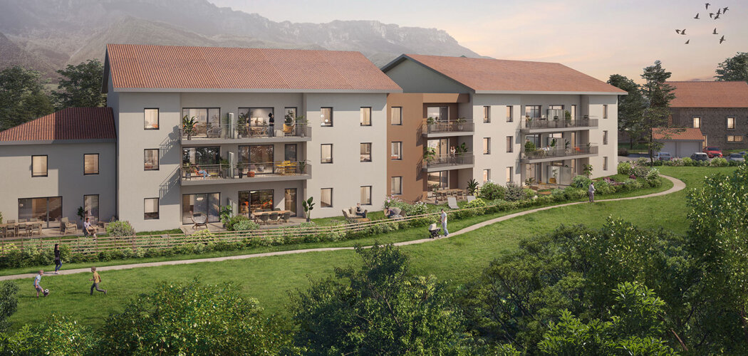 Programme immobilier neuf LES BALCONS DE JADE - La Chialas résidence neuve au pied du Grésivaudan (38570) - Référence : 14137
