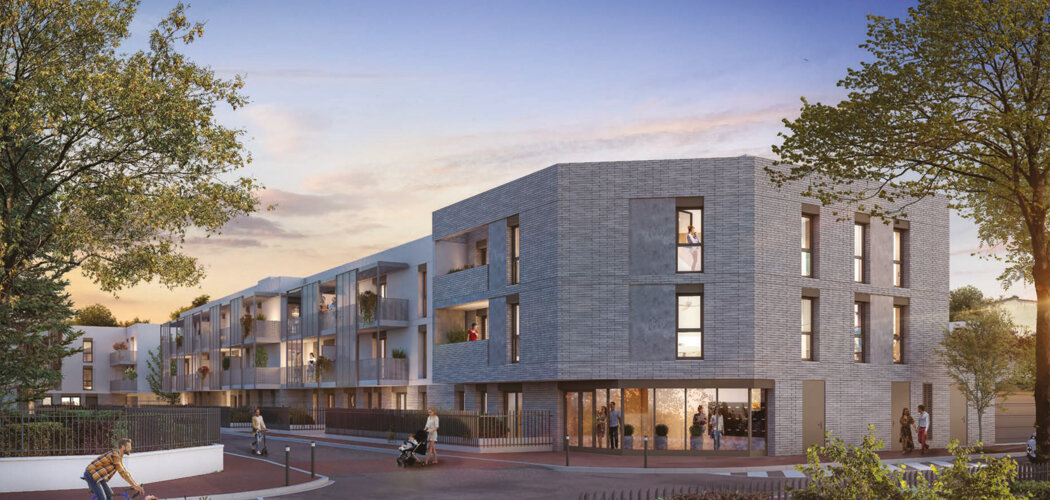 Programme immobilier neuf Cour Nova - La Courneuve à proximité du métro 7 et du tramway T1 (93120) - Référence : 16643