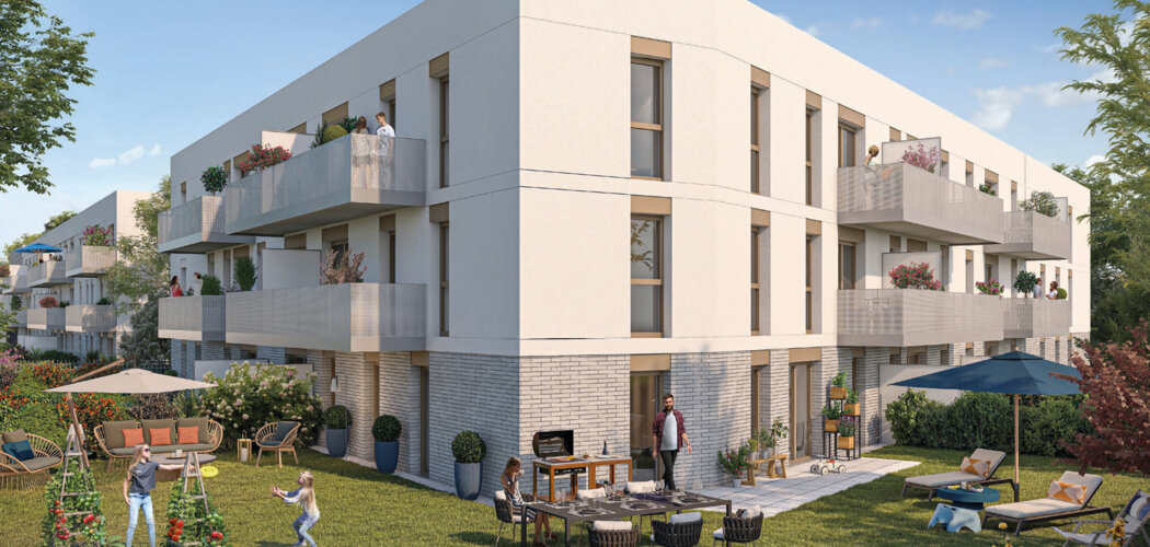 Programme immobilier neuf Cour Nova - La Courneuve à proximité du métro 7 et du tramway T1 (93120) - Référence : 16643