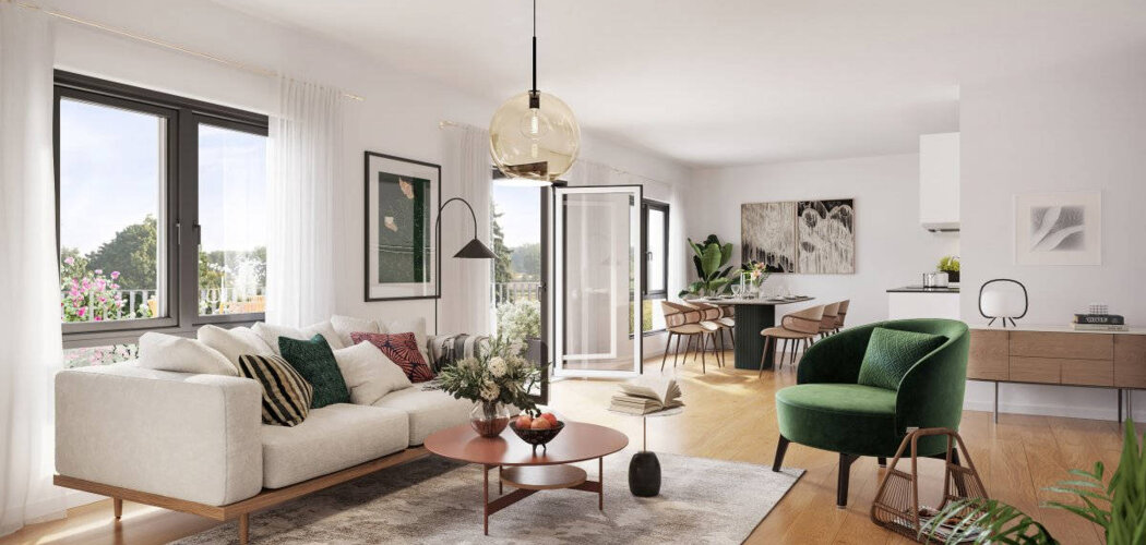 Programme immobilier neuf NOVA GREEN - La Courneuve : appartements neufs du studio au 5 pièces à 500m du tramway T1 (93120) - Référence : 15070