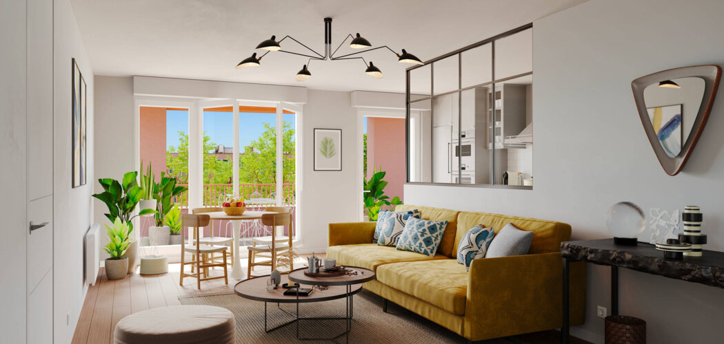 Programme immobilier neuf LA FABRIQUE DES CULTURES - RUE DES USINES BABCOCK - La Courneuve : Appartements studio–T5 avec terrasses, parking sécurisé et proximité RER B (93120) - Référence : 14704