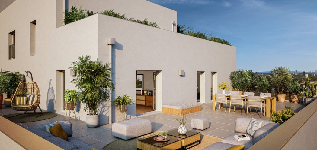 Programme immobilier neuf L'Écrin Montfort - La Courneuve proche tramway T1 et métro 7 (93120) - Référence : 17007
