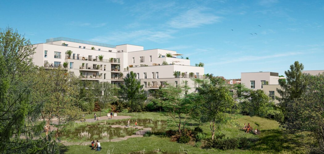 Programme immobilier neuf L'Écrin Montfort - La Courneuve proche tramway T1 et métro 7 (93120) - Référence : 17007