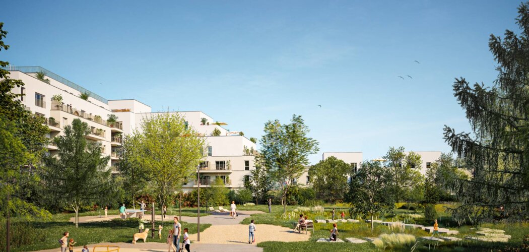 Programme immobilier neuf L'Écrin Montfort - La Courneuve proche tramway T1 et métro 7 (93120) - Référence : 17007