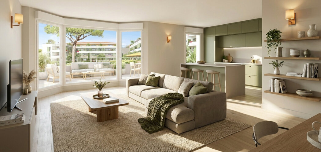 Programme immobilier neuf L Ecrin - La Croix-Valmer résidence avec piscine à 5 min des plages (83420) - Référence : 18567
