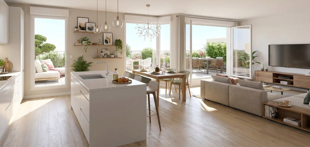 Programme immobilier neuf ONDE - La Mézière vie pratique proche Rennes et commodités (35520) - Référence : 17452