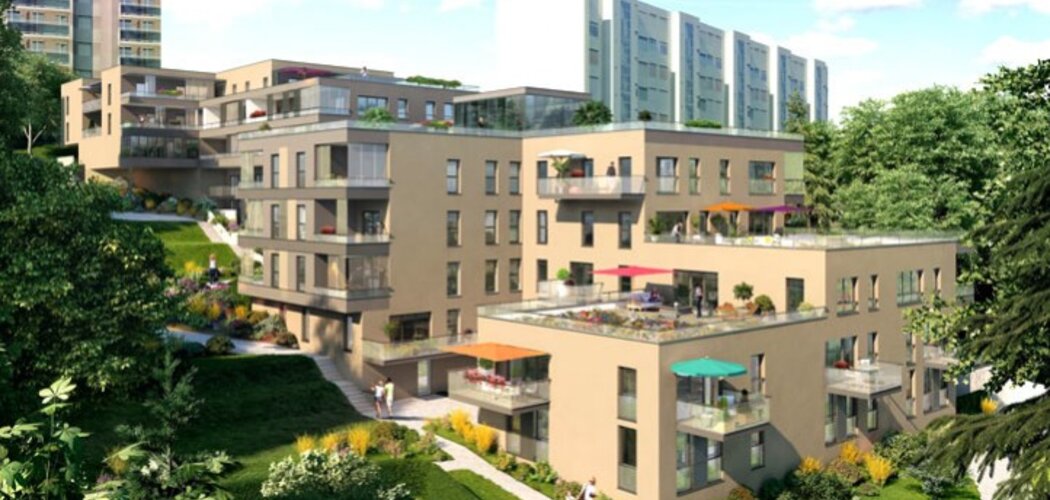 Programme immobilier neuf 180° - La Mulatière : 106 appartements T2–T5 avec balcons, terrasses et vues sur Lyon près des commodités (69350) - Référence : 443