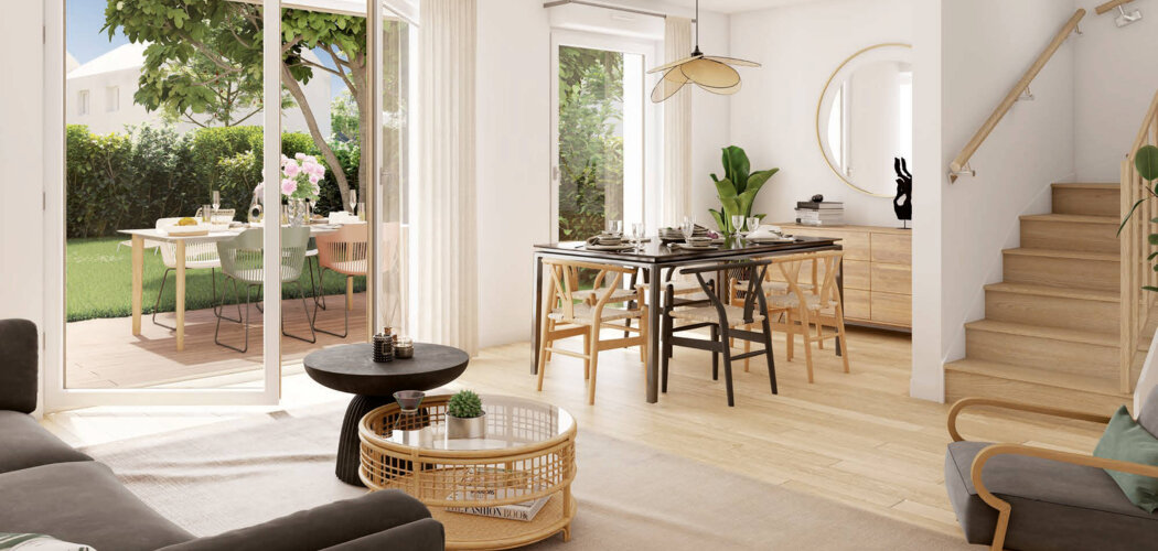 Programme immobilier neuf LE PETIT BOIS - Tr Ciale 1 - Collectif Accession - La Norville, appartements neufs et proximité RER C en quartier pavillonnaire (91290) - Référence : 15960